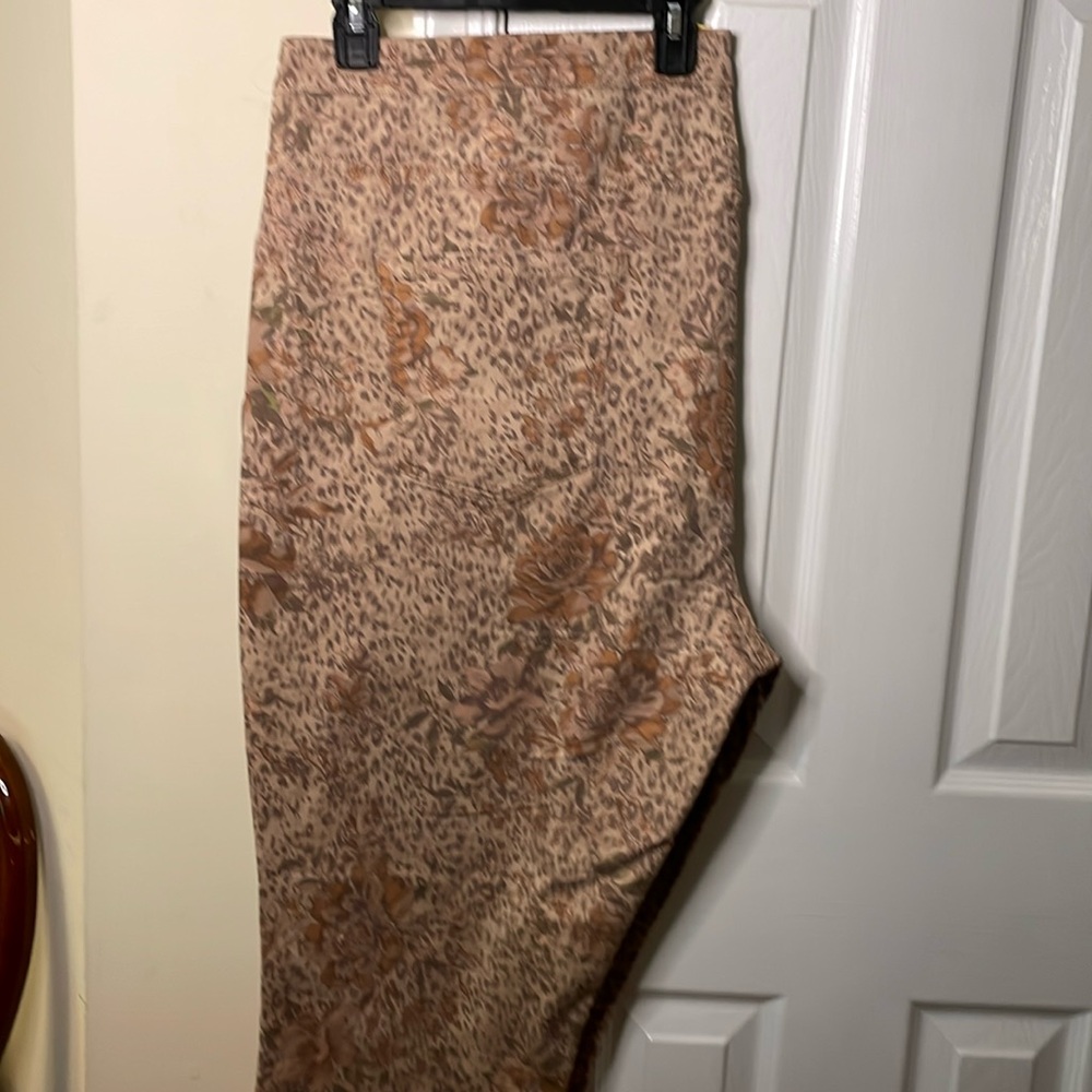 DG2 Reversible 24W Khaki Golden Floral Jeans and Solid Khaki Jeans